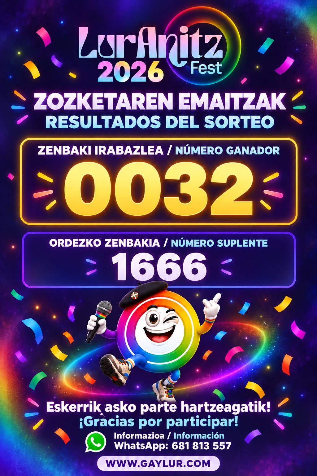 Premio sorteo