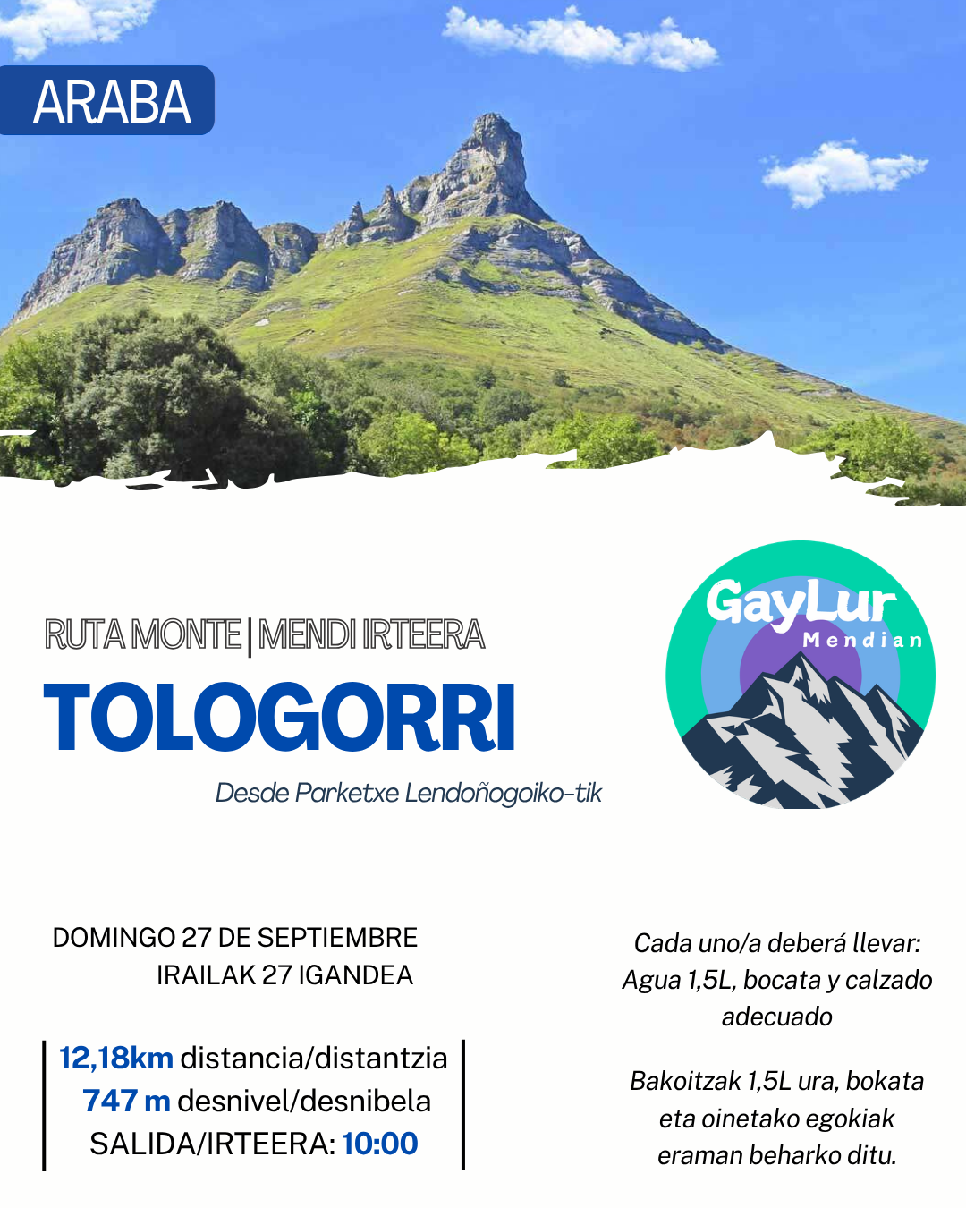Ruta de Monte TOLOGORRI