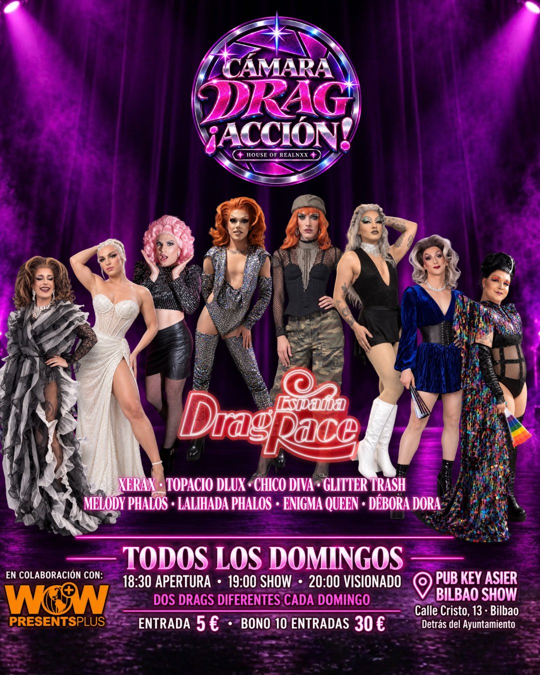 Drag Race España 6 en Bilbao | Show Drag + Visionado Cámara Drag Race