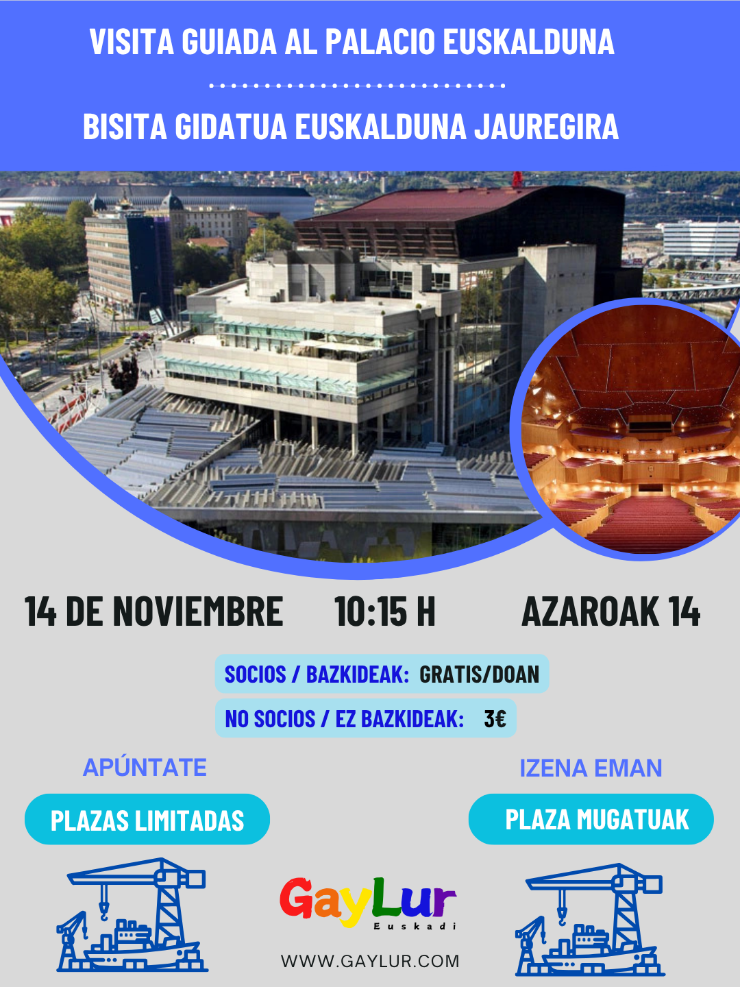 Visita guiada al Palacio Euskalduna